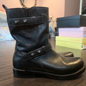 Rag and bone black leather boots